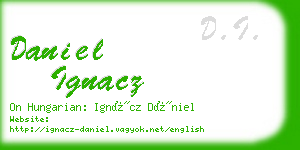 daniel ignacz business card